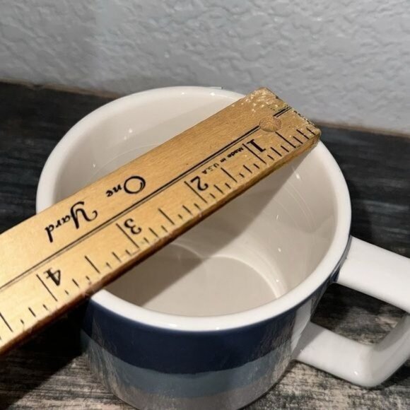 Blue & White Gradient Earthenware Mug - Picture 5 of 6